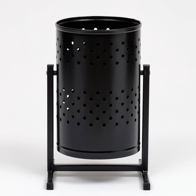 УЦЕНКА Урна уличная «Уралочка» 21 л, 32 х 50 х 26,5 см, черная, бак 0,6 мм