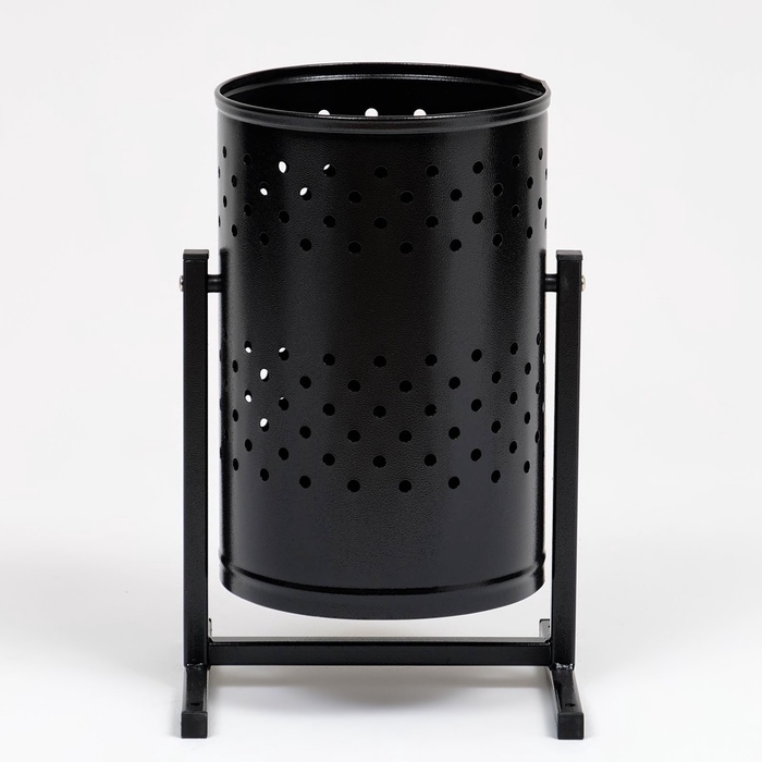 УЦЕНКА Урна уличная «Уралочка» 21 л, 32 х 50 х 26,5 см, черная, бак 0,6 мм - Фото 1