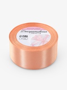 Лента атласная, 38 мм, 23 м±1 м, светло-оранжевая  (артикул 10996598)  большой выбор товаров оптом и в розницу по низким ценам с доставкой