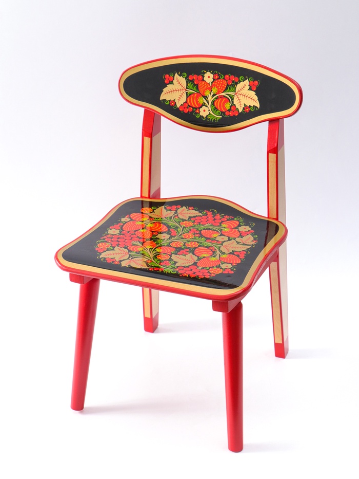 Стул детский с художественной росписью «Ягоды», высшая категория, 1 р.к. - Фото 1