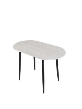 Стол кухонный овальный «Сиэтл», 1100×600×750 мм, цвет бетон пайн светлый