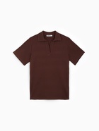 Футболка - поло женская MINAKU, размер 46-48 (L), интерлок, цвет шоколадный - Фото 5