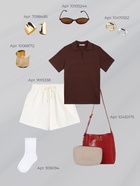 Футболка - поло женская MINAKU, размер 48-50 (XL), интерлок, цвет шоколадный - Фото 4