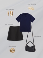 Футболка - поло женская MINAKU, размер 48-50 (XL), интерлок, синяя  (артикул 10936675)  большой выбор товаров оптом и в розницу по низким ценам с доставкой