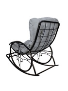 Кресло садовое «Овал люкс», 56×120×93 см, чёрное, с серой подушкой  (артикул 10988657)  большой выбор товаров оптом и в розницу по низким ценам с доставкой