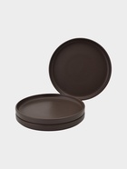 УЦЕНКА Набор тарелок Доляна «Гранит», 3 шт., 20×2 см, коричневый в крапинку - Фото 2