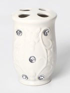 УЦЕНКА Набор для ванной, 4 предмета, дозатор, мыльница, 2 стакана, белый - Фото 4