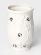 УЦЕНКА Набор для ванной, 4 предмета, дозатор, мыльница, 2 стакана, белый - Фото 6