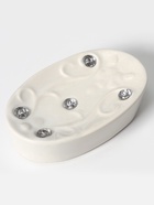 УЦЕНКА Набор для ванной, 4 предмета, дозатор, мыльница, 2 стакана, белый - Фото 7