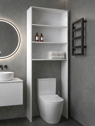 Стеллаж открытый для ванной комнаты «Клик Мебель. Пронто», 660×230×1850 мм, цвет белый