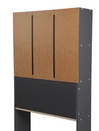 Стеллаж открытый для ванной комнаты «Клик Мебель. Пронто», 660×230×1850 мм, цвет графит 10976722