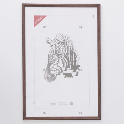 УЦЕНКА Фоторамка дерево 40х60 см (1702) (пластиковый экран)