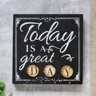 УЦЕНКА Крючки декоративные дерево «Сегодня великий день» 20×5×20 см - Фото 1