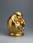 УЦЕНКА Копилка "Хотей с мешком" золото, 22х22см - Фото 3