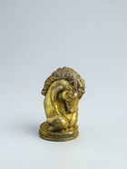 УЦЕНКА Фигура "Конь " 9х6 см, цвет старое золото - Фото 2