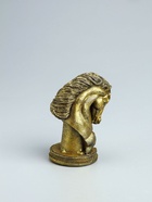 УЦЕНКА Фигура "Конь " 9х6 см, цвет старое золото - Фото 3