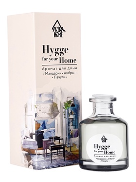 Диффузор ароматический с палочками Hygge Home Мандарин, Амбра, Пачули, 50 мл  (артикул 10998997)  большой выбор товаров оптом и в розницу по низким ценам с доставкой
