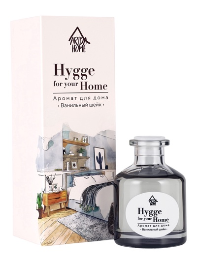 Диффузор ароматический с палочками Hygge Home Ванильный шейк, 50 мл