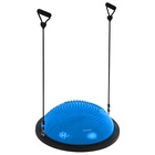 УЦЕНКА Полусфера BOSU гимнастическая ONLYTOP, массажная, с насосом, 58×25 см, синяя - Фото 8