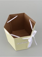 Коробка - переноска подарочная для цветов «С любовью», 17×14.8×19.5 см, шестигранник - Фото 4