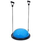 УЦЕНКА Полусфера BOSU гимнастическая ONLYTOP, массажная, с насосом, 46×20 см, синяя - Фото 5