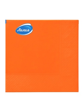 Салфетки бумажные, Лилия 33×33 «Оранжевый» 2сл 20 л  (артикул 10996631)  большой выбор товаров оптом и в розницу по низким ценам с доставкой