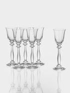 Набор рюмок рельефных «Анжела», 60 мл, 6 шт., хрустальное стекло, прозрачный - Фото 2