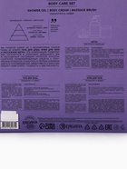 Подарочный набор: гель для душа 300 мл, крем для тела 250 мл и массажка, османтус и амбра, POETIQUE - Фото 26