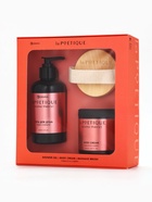 Подарочный набор: гель для душа 300 мл, крем для тела 250 мл и массажка, вишня и табак, POETIQUE - Фото 24