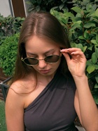 Очки солнцезащитные OneSun, uv 400, футляр, салфетка, цвет золото, серый - Фото 9