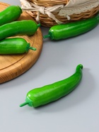 Муляж "Перец острый" 18 см, зелёный  (артикул 10970103)  большой выбор товаров оптом и в розницу по низким ценам с доставкой