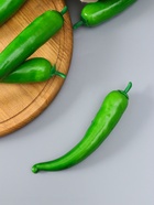 Муляж "Перец острый" 18 см, зелёный  (артикул 10970103)  большой выбор товаров оптом и в розницу по низким ценам с доставкой