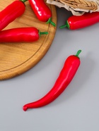 Муляж "Перец острый" 18 см, красный  (артикул 10970104)  большой выбор товаров оптом и в розницу по низким ценам с доставкой