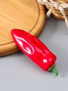 Муляж "Перец сладкий" 14,5 см, красный  (артикул 10970105)  большой выбор товаров оптом и в розницу по низким ценам с доставкой