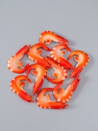 Муляж "Креветка" (фасовка по 10 шт) 7,5 см, красно-розовый  (артикул 10970107)  большой выбор товаров оптом и в розницу по низким ценам с доставкой