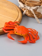 Муляж "Краб" 11х15 см, оранжево-красный - фото 809552528
