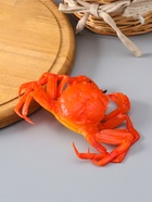 Муляж "Краб" 11х15 см, оранжево-красный - фото 809552529