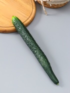 Муляж "Огурец длинный" 34х3,5 см, зелёный  (артикул 10970112)  большой выбор товаров оптом и в розницу по низким ценам с доставкой