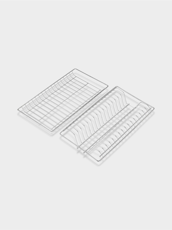 УЦЕНКА Комплект посудосушителей для шкафа 50 см, без поддона, 46.5×25.6 см, хром - Фото 1