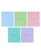 Тетрадь 12 листов в клетку, КПК «Пастель», блок офсет, 5 В, МИКС  (артикул 10991545)  большой выбор товаров оптом и в розницу по низким ценам с доставкой