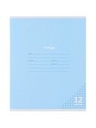 Тетрадь 12 листов в клетку, КПК «Пастель», блок офсет, 5 В, МИКС  (артикул 10991545)  большой выбор товаров оптом и в розницу по низким ценам с доставкой