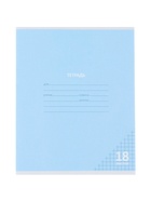 Тетрадь 18 листов в клетку, КПК «Пастель», блок офсет, 5 В, МИКС  (артикул 10991552)  большой выбор товаров оптом и в розницу по низким ценам с доставкой