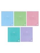 Тетрадь 24 листа в клетку, КПК «Пастель», блок офсет, 5 В, МИКС  (артикул 10991556)  большой выбор товаров оптом и в розницу по низким ценам с доставкой