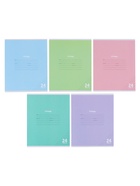 Тетрадь 24 листа в линейку, КПК «Пастель», блок офсет, 5 В, МИКС  (артикул 10991558)  большой выбор товаров оптом и в розницу по низким ценам с доставкой