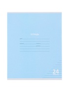 Тетрадь 24 листа в линейку, КПК «Пастель», блок офсет, 5 В, МИКС  (артикул 10991558)  большой выбор товаров оптом и в розницу по низким ценам с доставкой