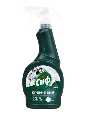Чистящее средство для ванной и кухни СИФ крем, пена, спрей, 500 мл  (артикул 10998621)  большой выбор товаров оптом и в розницу по низким ценам с доставкой