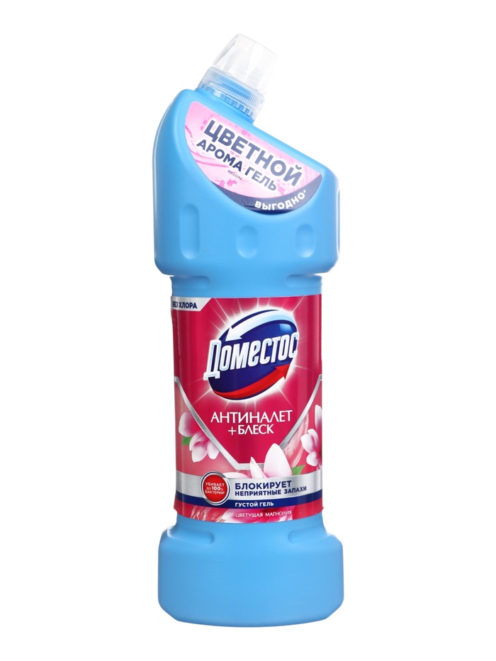 Универсальное чистящее средство антиналет + блеск «Доместос» цветущая магнолия, густой гель, 1.5 л