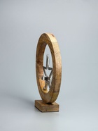 УЦЕНКА Подсвечник в деревянном кольце «Звезда» 30×8×33 см - Фото 4