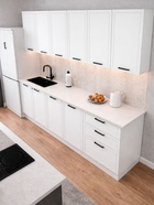 Кухонный гарнитур «Забава», 2000 мм, цвет белый - Фото 2