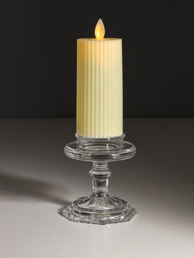 Стеклянный подсвечник на 1 свечу «Бокал на ножке», прозрачный, 8.5×8.5×9 см